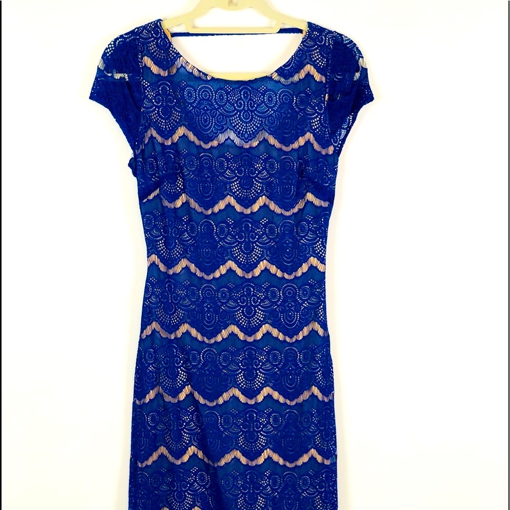 Bebe Purple Lace Dress